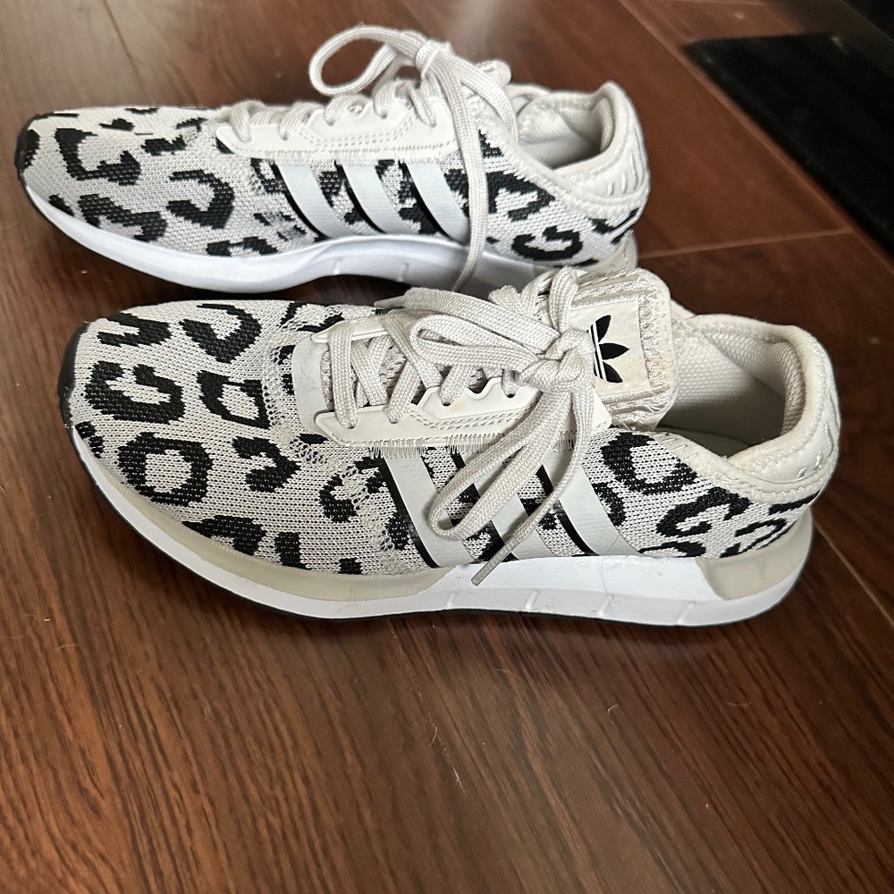 Adidas leopard print swift run , women's size 7.5